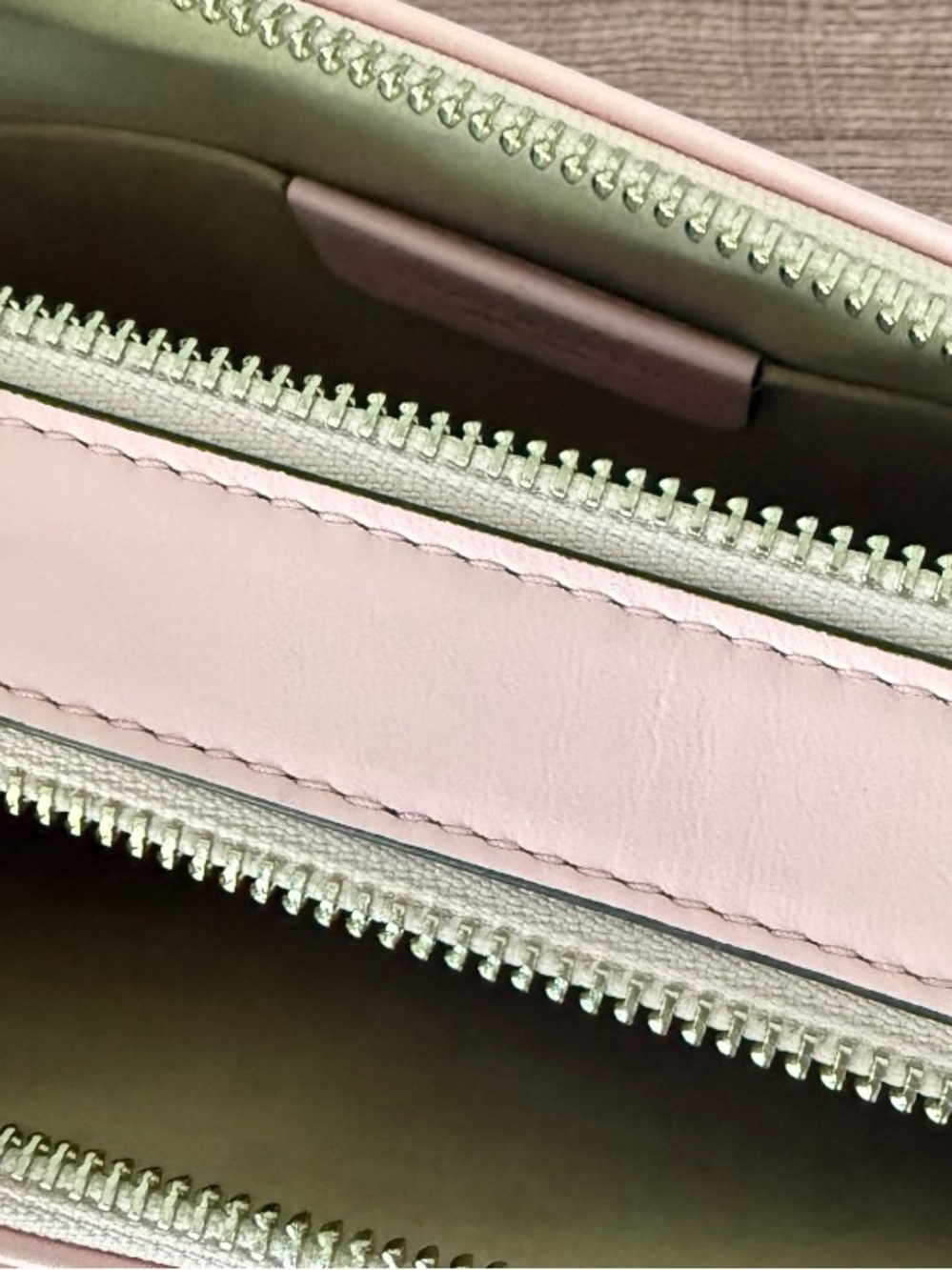 Tory Burch Mini Miller Crossbody Bag Pink Plie Leather NWT - Picture 7 of 8